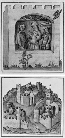 Buchillustrationen aus dem Spätmittelalter