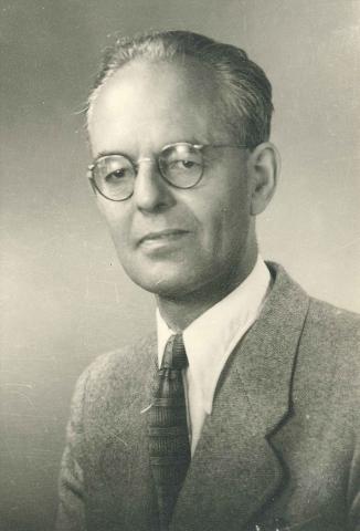 Erhard Riedel, 1950er-Jahre. © TMW-Archiv, FotografIn unbekannt Porträt, Schwarz-Weiß-Foto