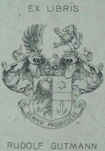Wappen mit Adler, Stern und Anker